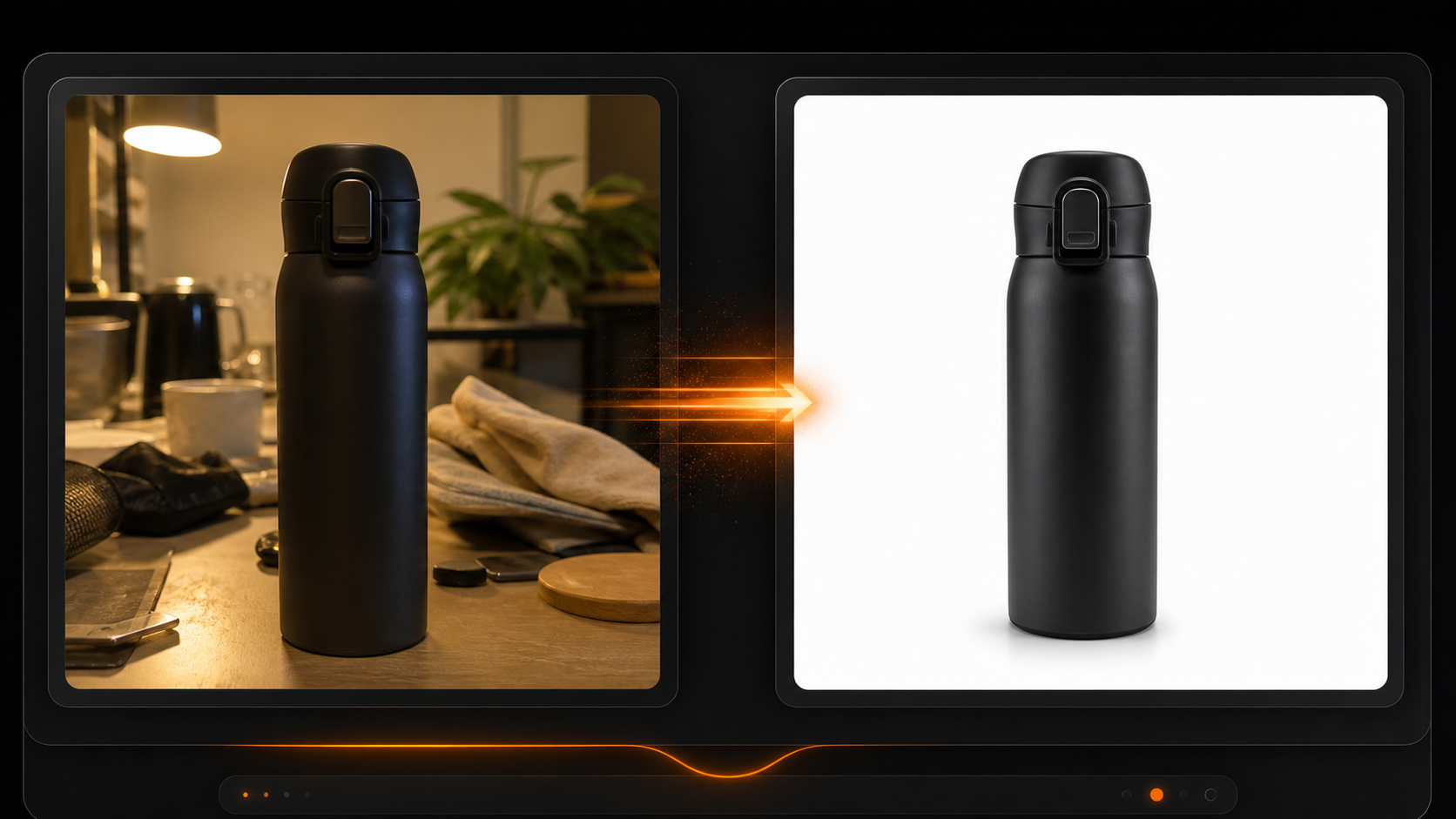 Background removal before and after